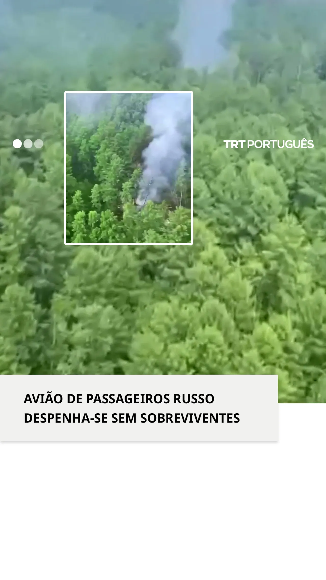 Avião de passageiros russo despenhou-se sem sobreviventes