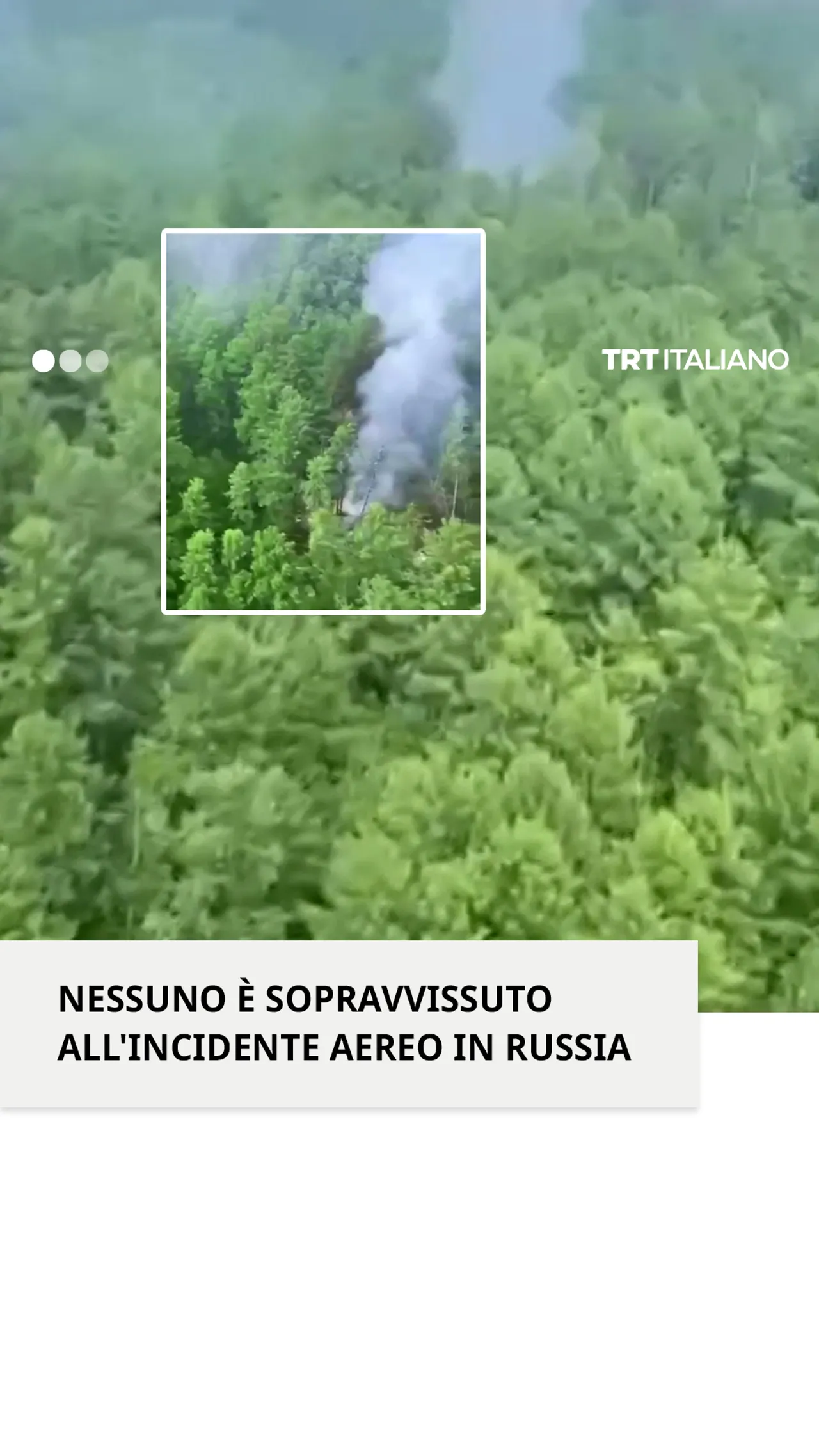 Nessuno è sopravvissuto all'incidente aereo in Russia