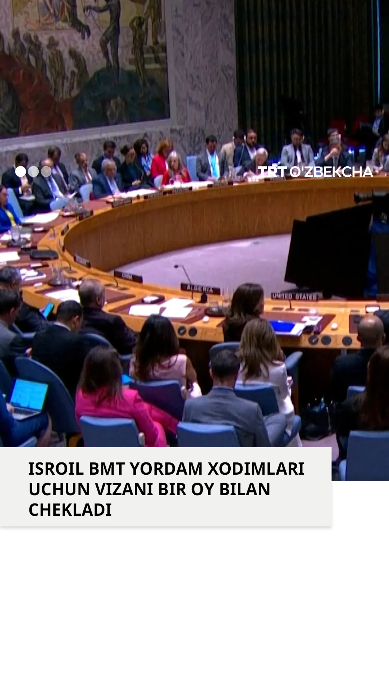 Isroil BMT xodimlariga viza berishni chekladi