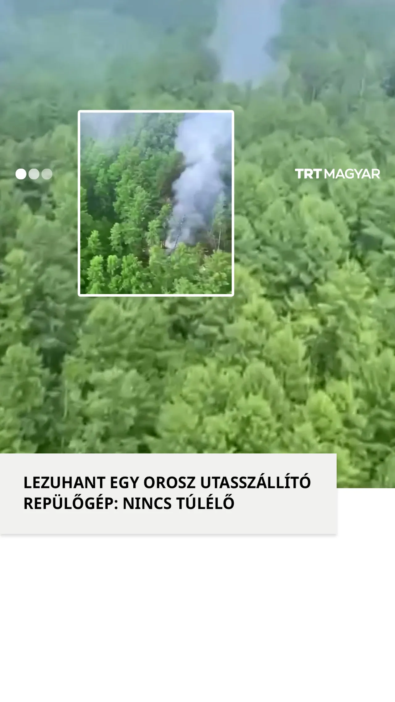 Lezuhant egy orosz utasszállító repülőgép: Nincs túlélő