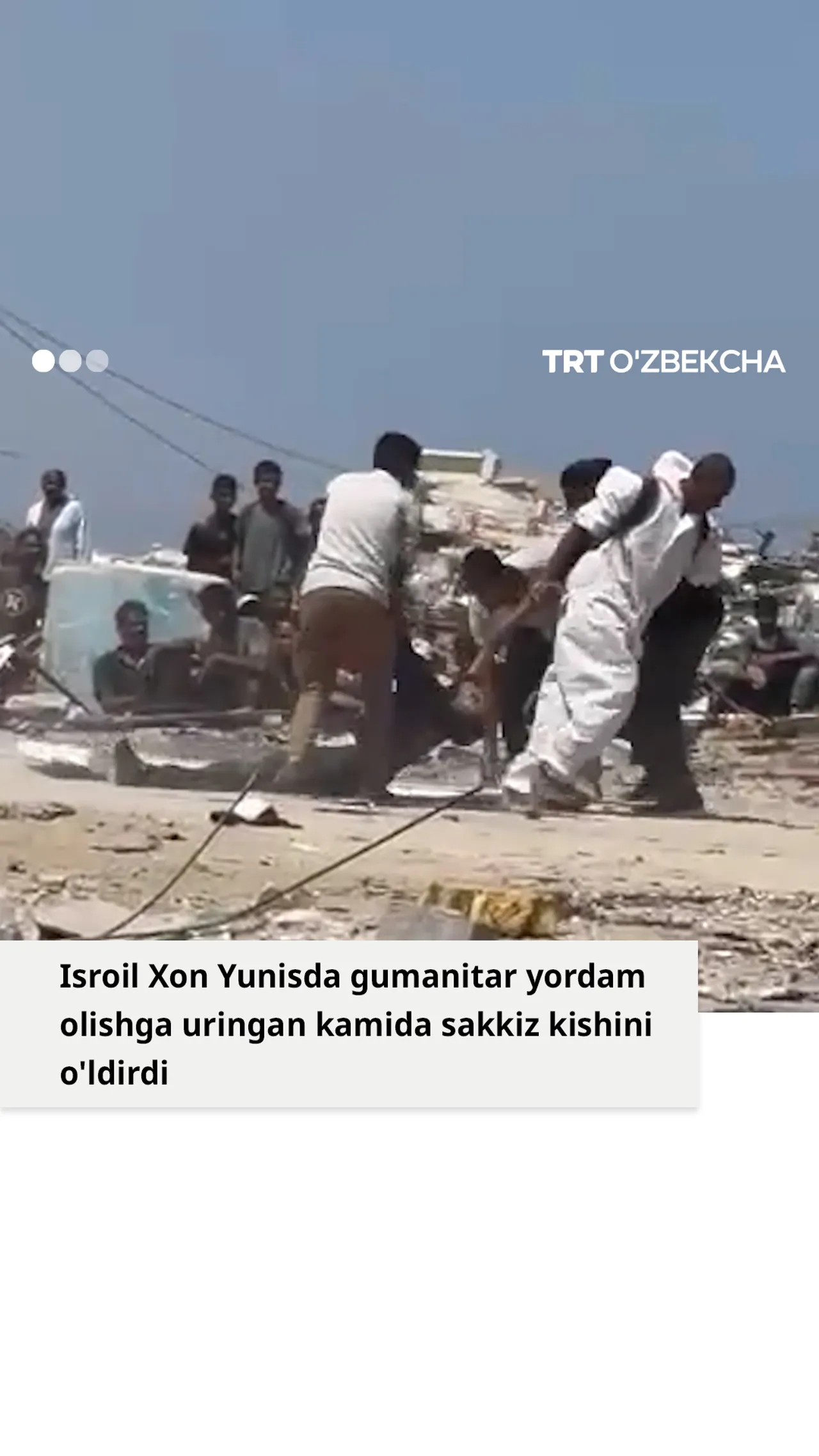 Isroil harbiylari Xon Yunisda sakkiz kishini o'ldirdi