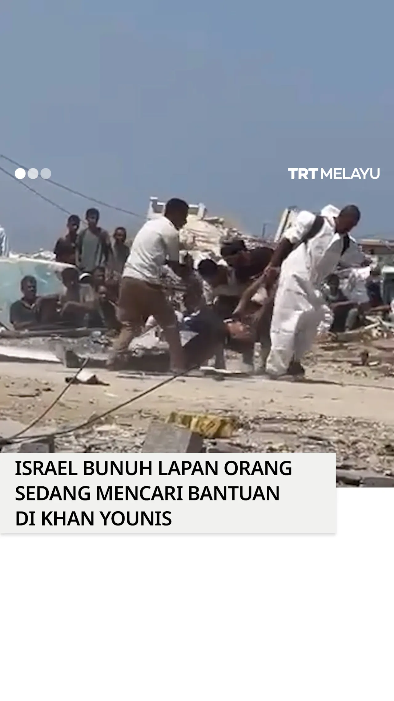 Israel bunuh lapan orang sedang mencari bantuan di Khan Younis