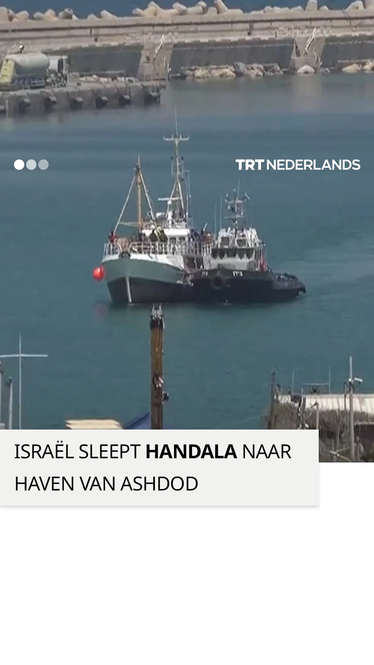 Israël sleept hulpschip voor Gaza naar haven van Ashdod