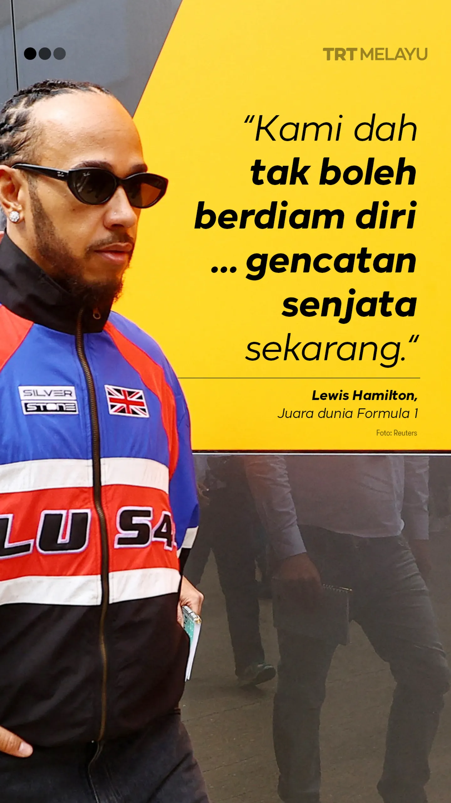 "Susah nak luahkan rasa hancur hati melihat apa yang berlaku di Gaza.”