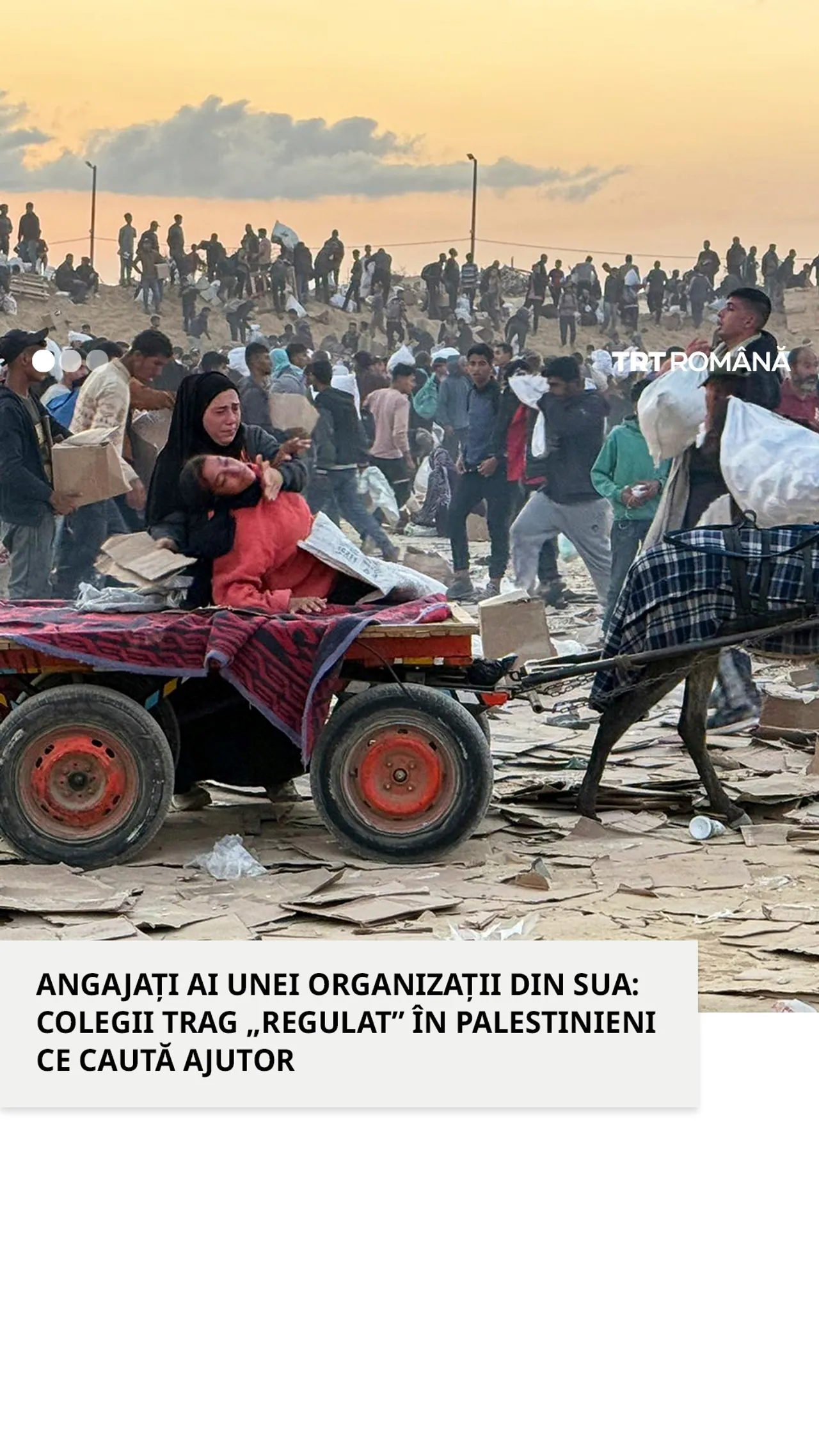 Angajații unei organizații americane au declarat că colegii lor trag „regulat” în palestinieni