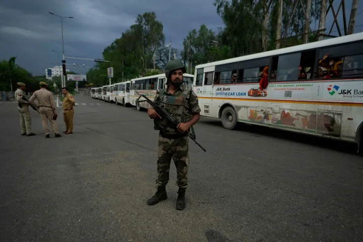 'A militarised affair': Hindu pilgrimage begins in India-administered Kashmir