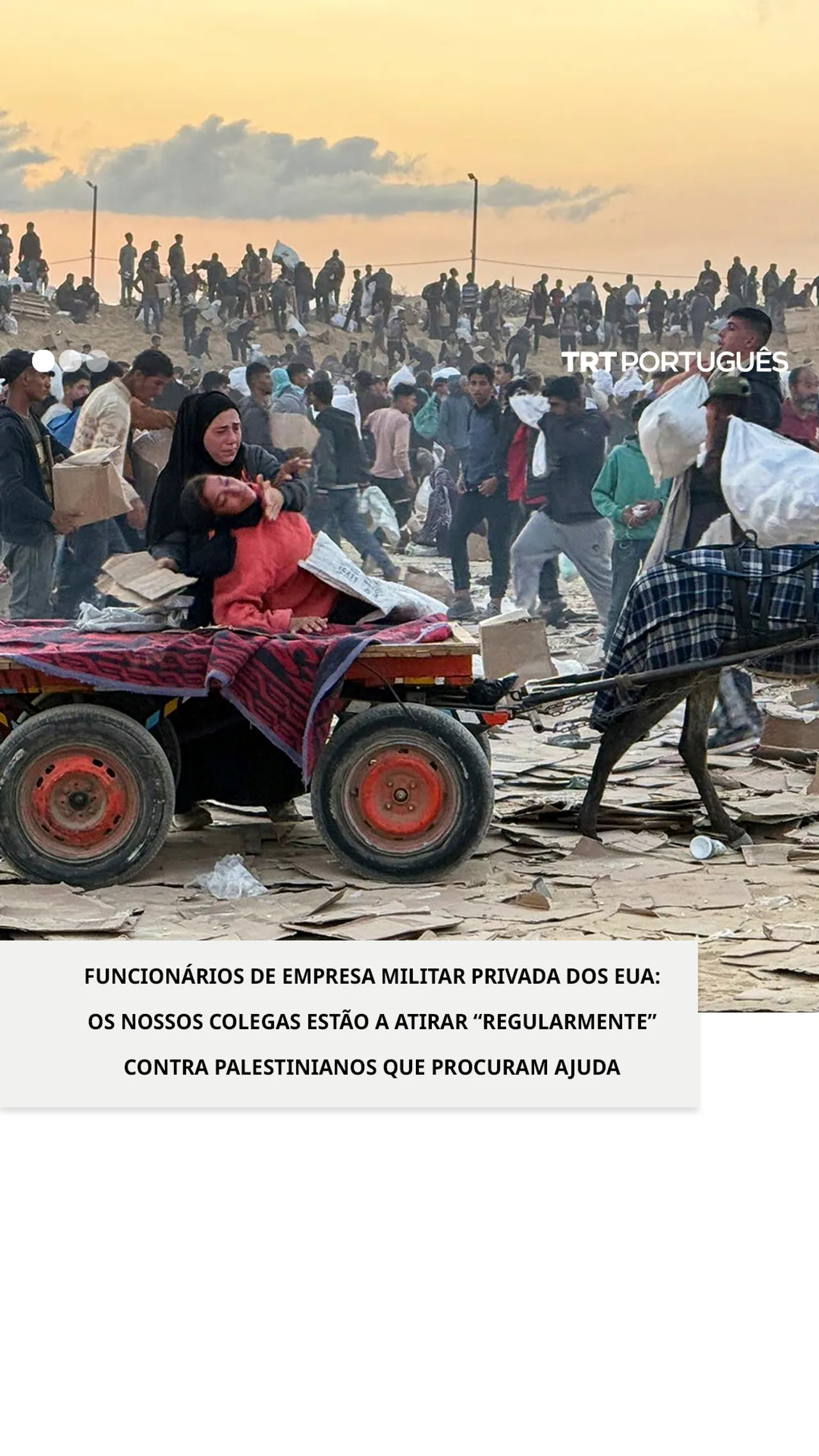Contratados dos EUA dizem que seus colegas disparavam regularmente contra palestinianos em Gaza