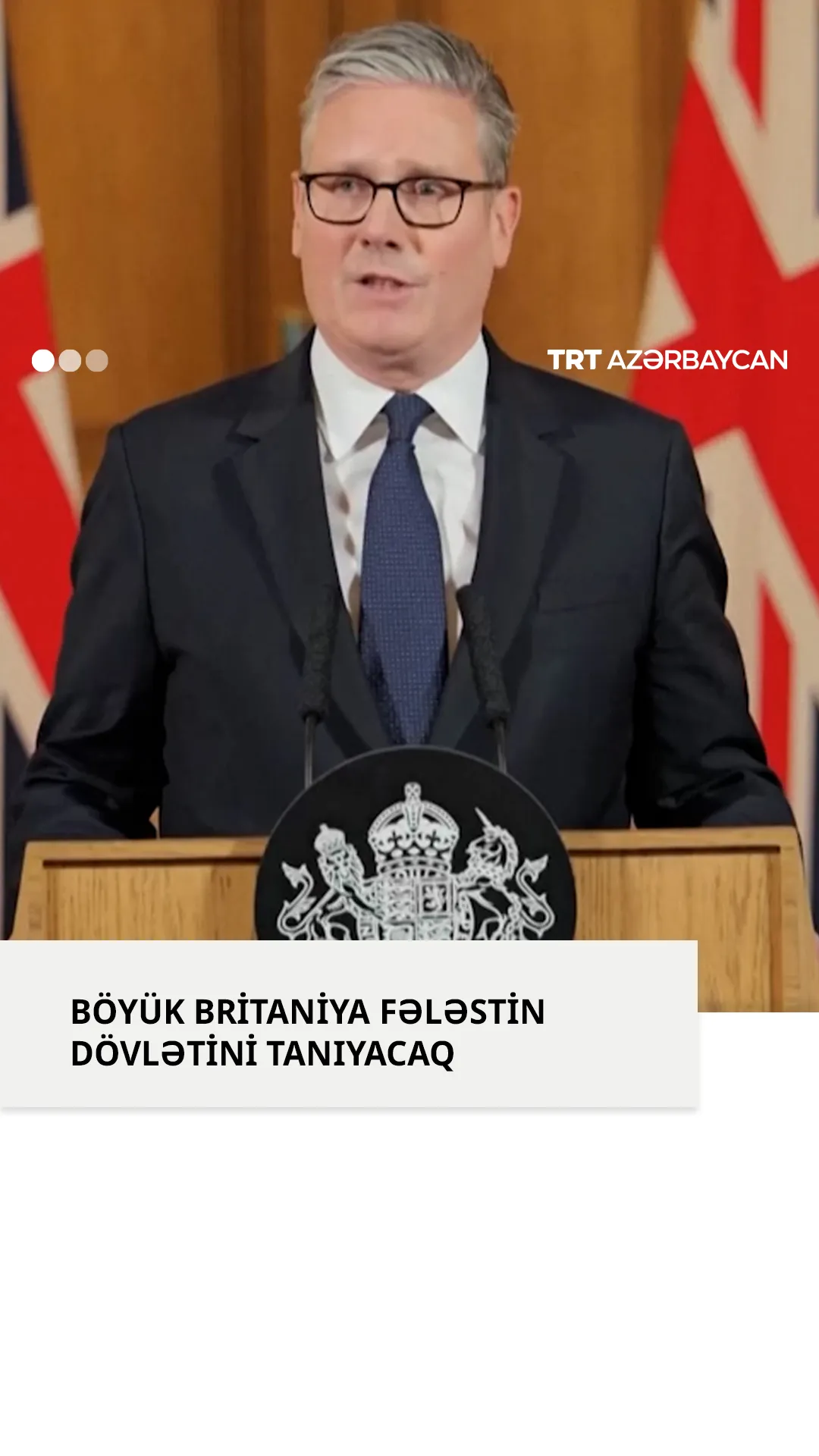 K.Starmer:''Böyük Britaniya sentyabrda Fələstin dövlətini tanıyacaq''