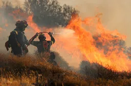 Greece battles wildfire on Crete for third day as temperatures spike