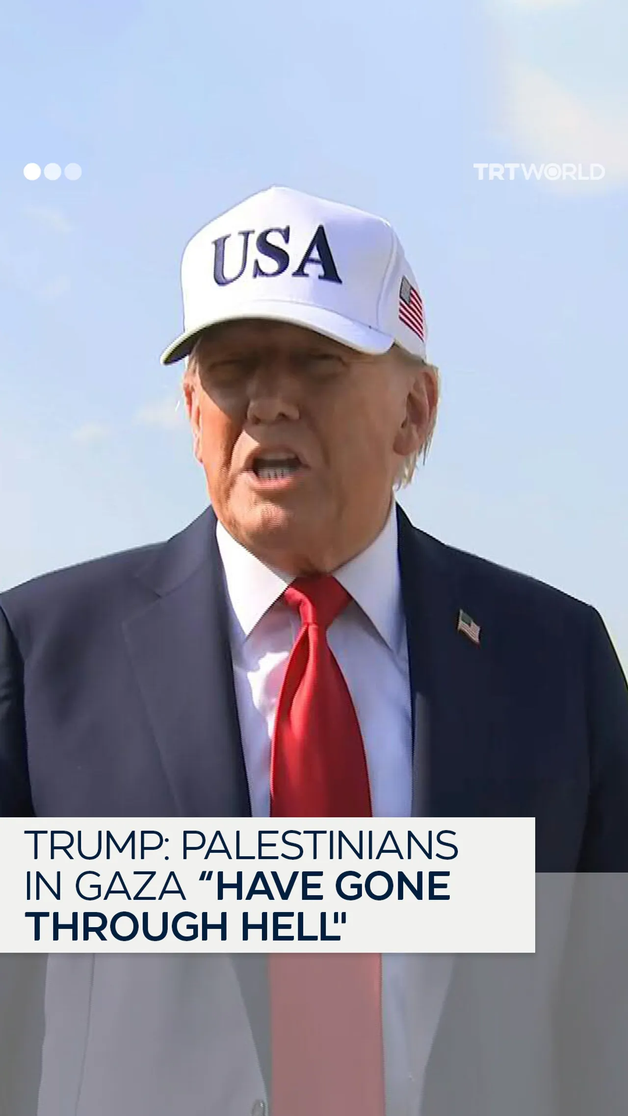 Trump: "I want the people of Gaza to be safe”