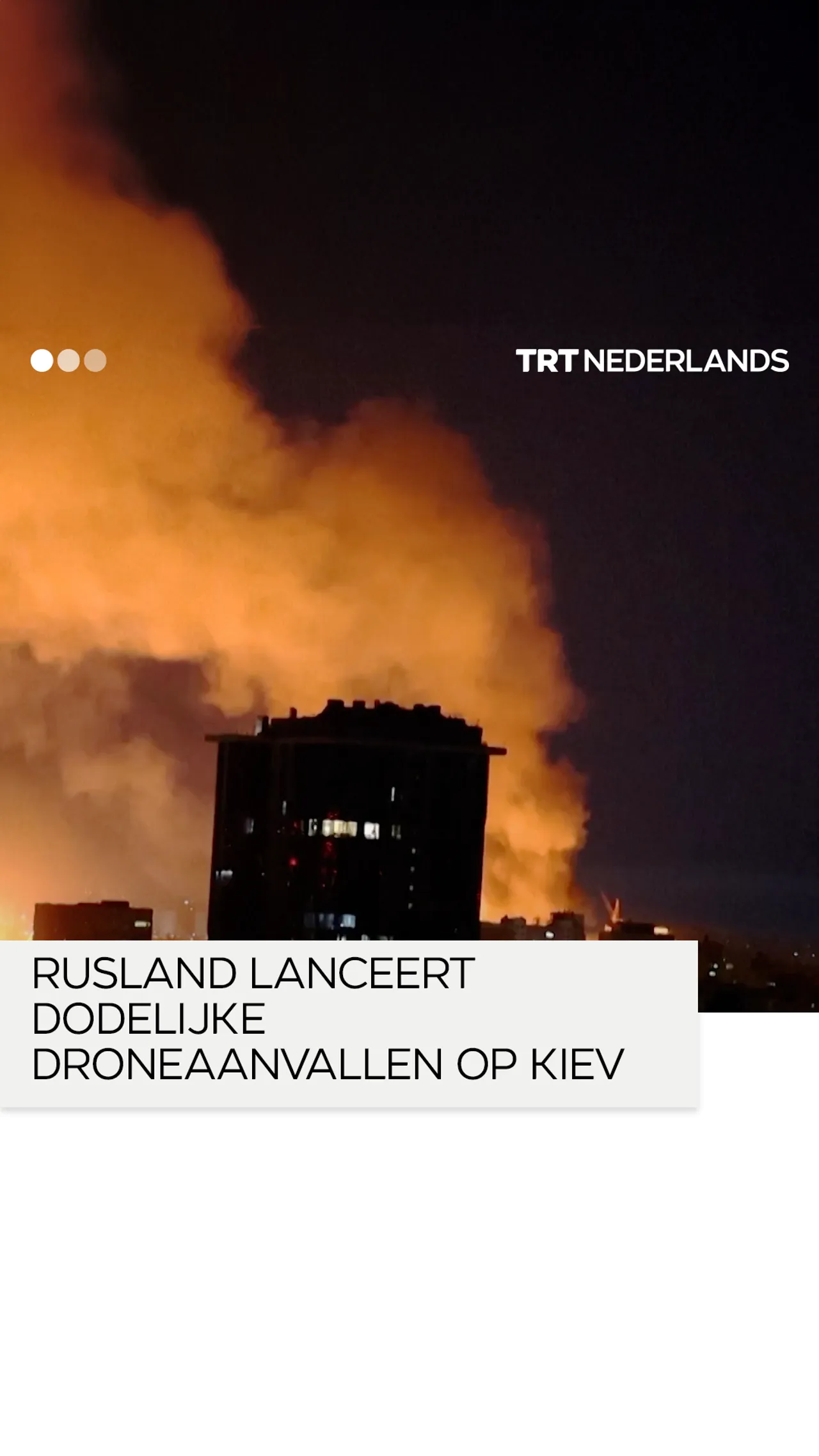 Rusland voert 's nachts droneaanvallen uit op Kiev