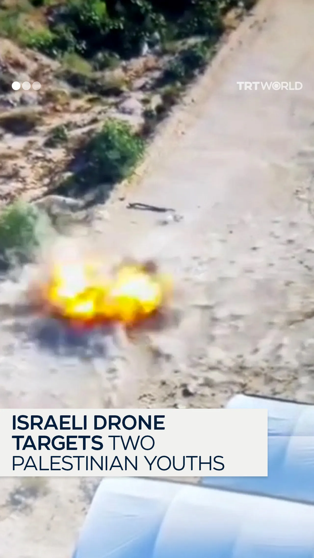 The moment an Israeli drone killed two Palestinian youths in Khan Younis