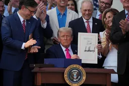 Trump signs sweeping tax cut and spending bill into law during July 4th ceremony