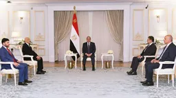 Egypt’s president hosts Libyan parliament speaker for talks on political stalemate