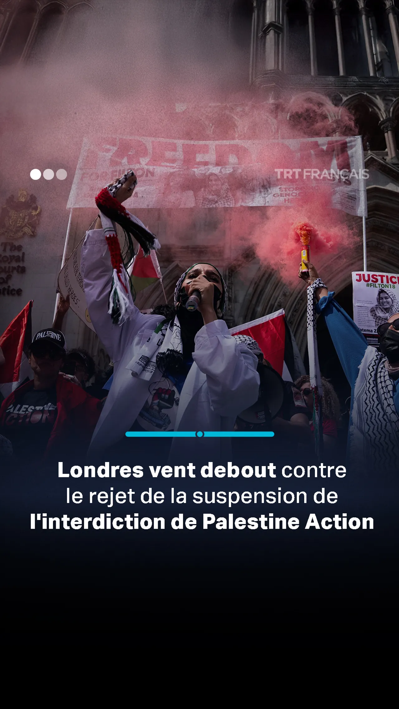 Londres: manifestation après le rejet de la suspension de l’interdiction de Palestine Action
