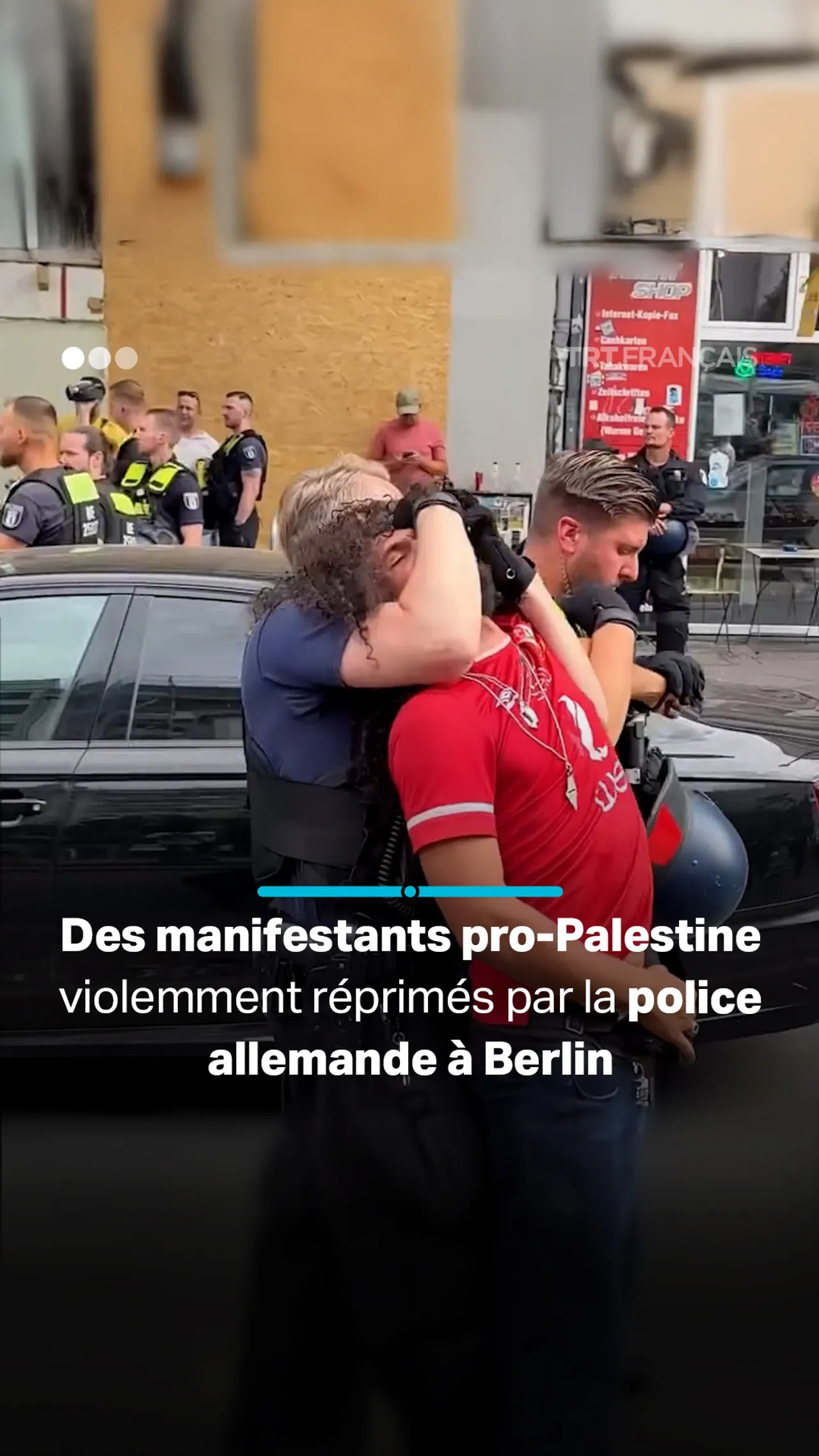 Des manifestants pro-Palestine violemment réprimés par la police berlinoise