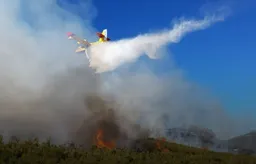 Avionë zjarrfikës nga BE ndihmojnë në shuarjen e zjarrit në Shqipëri