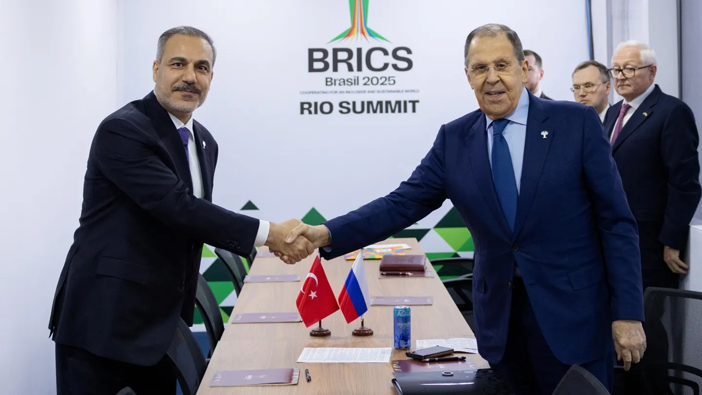 Turkish foreign minister meets Russian, Kazakh counterparts on sidelines of BRICS