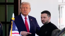 Tramp - Zelenskiy söyläşüennän soñ Kiev AQŞtağı ilçesen almaştırırğa mömkin