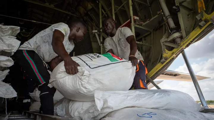 UN airdrops food aid in South Sudan to people affected by conflict