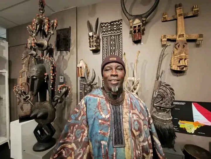 Patrick Yapo: The Ivorian using discarded materials to create hypnotic abstract art