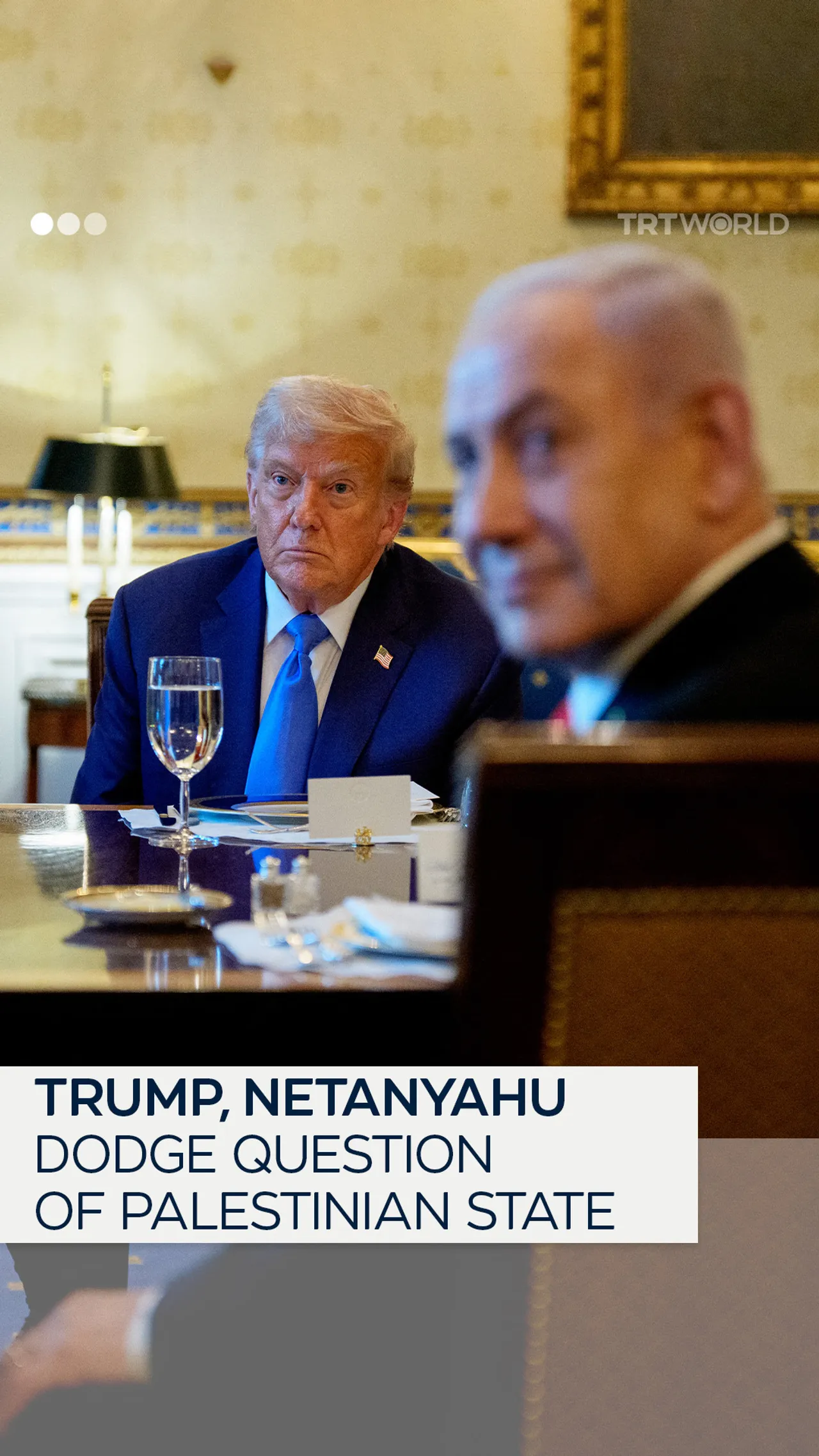 Trump, Netanyahu dodge two-state question of independent Palestinian state