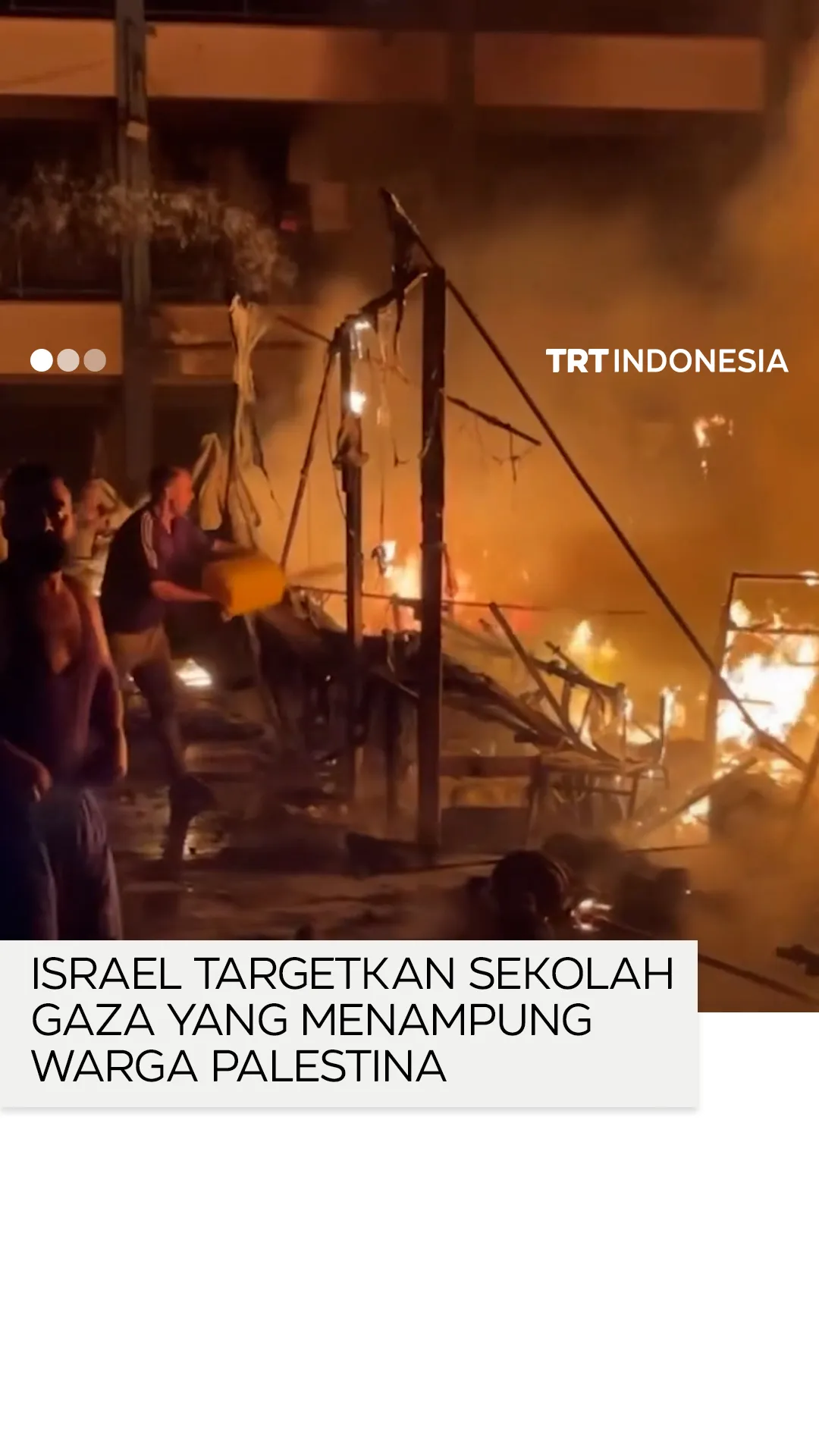Serangan Israel menargetkan sekolah di Gaza yang menampung para pengungsi Palestina