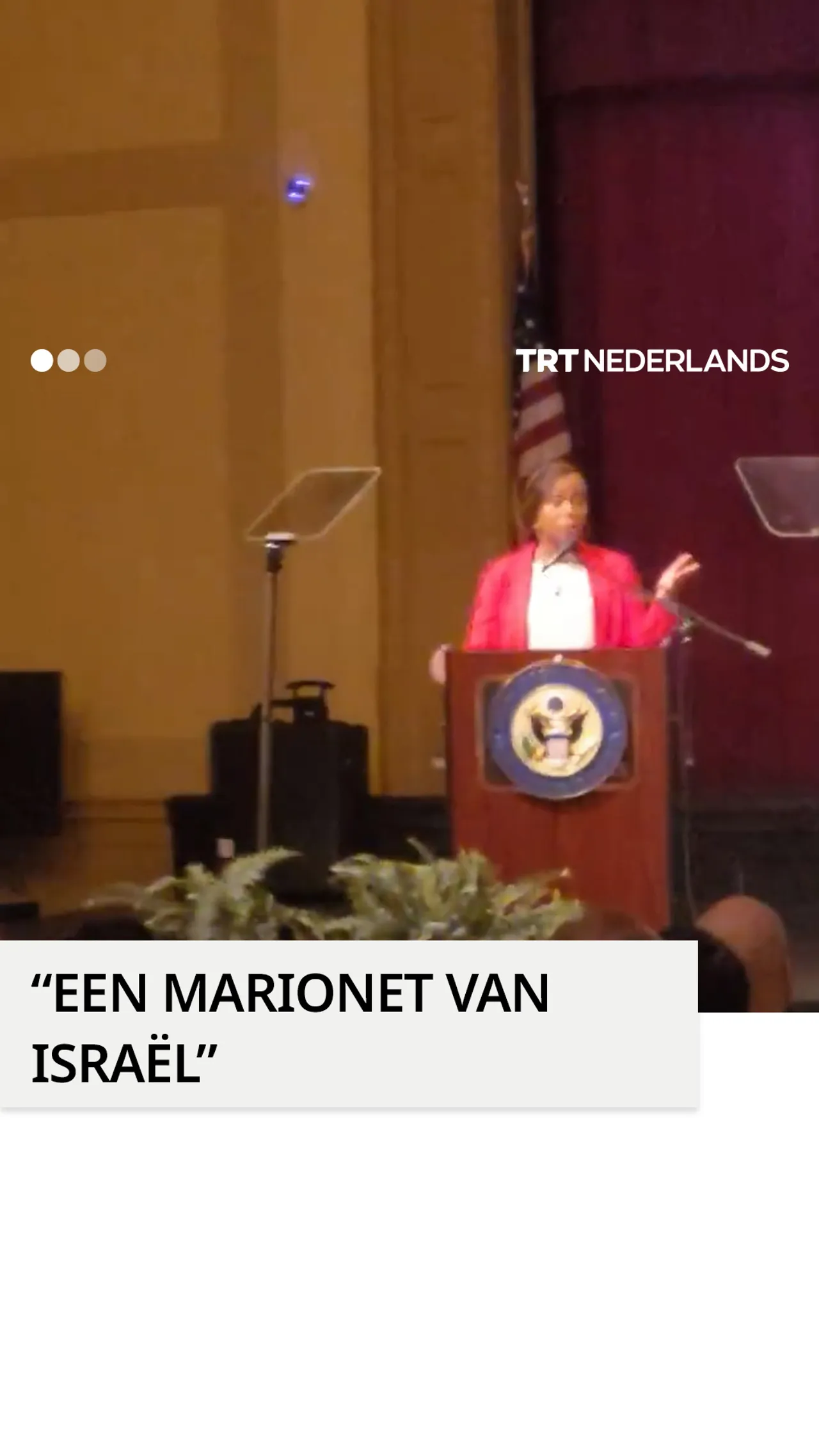 Pro-Palestijnse demonstrant confronteert Amerikaans congreslid over steun aan Israël
