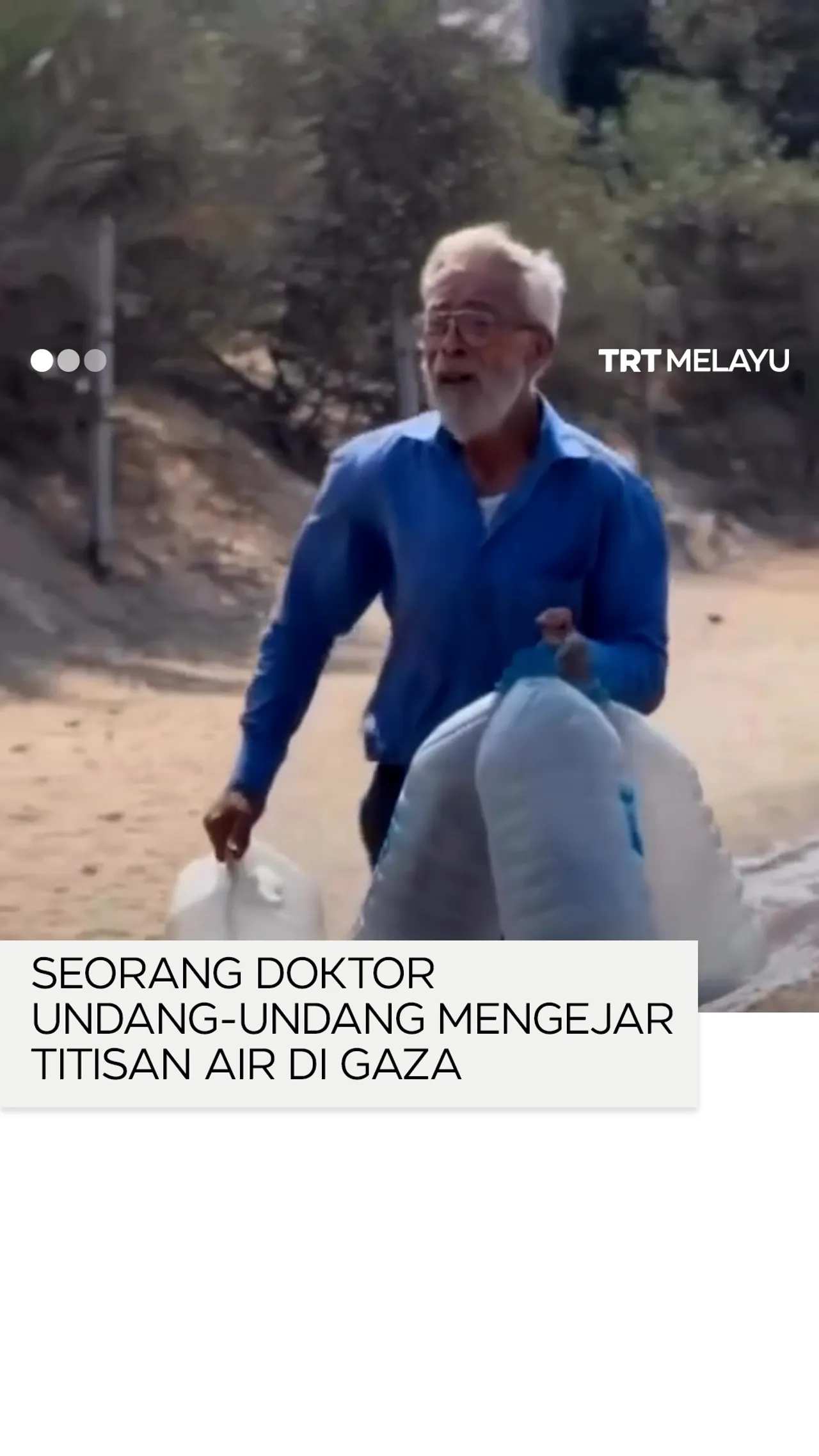 Doktor undang-undang mengejar titisan air di Gaza
