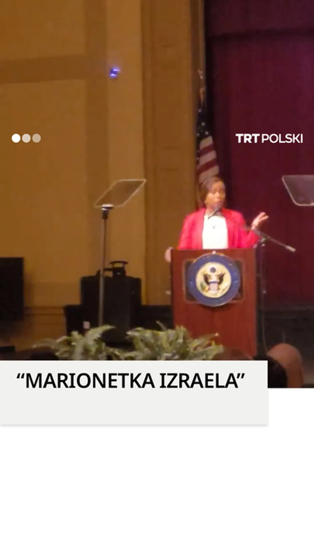 Propalestyński protestujący konfrontuje się z kongresmenką w sprawie poparcia dla Izraela