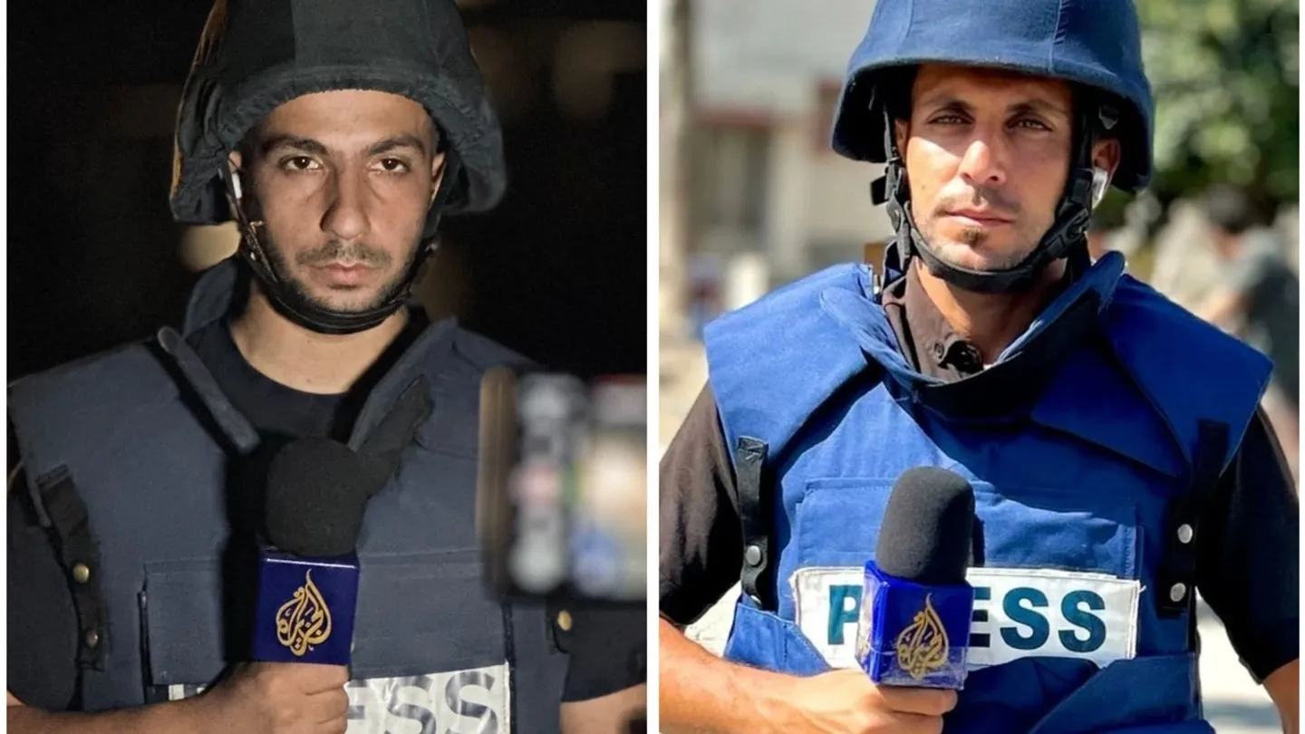 استشهاد مراسلَي الجزيرة أنس الشريف ومحمد قريقع في قصف إسرائيلي على غزة