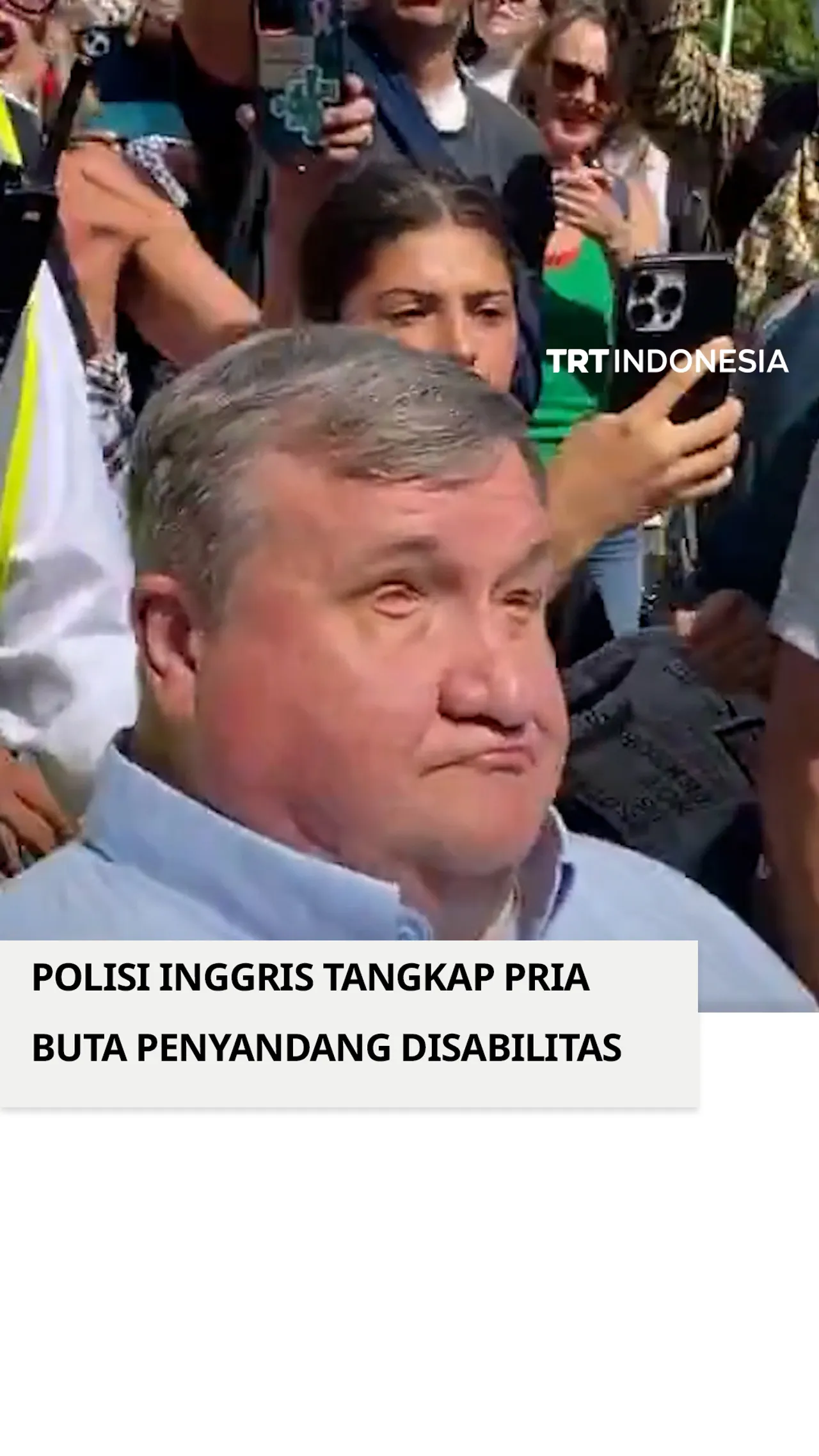 Polisi Inggris tangkap pria buta penyandang disabilitas saat unjuk rasa pro-Palestina