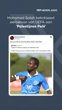 Mohamed Salah bekritiseert eerbetoon van UEFA aan ‘Palestijnse Pelé’