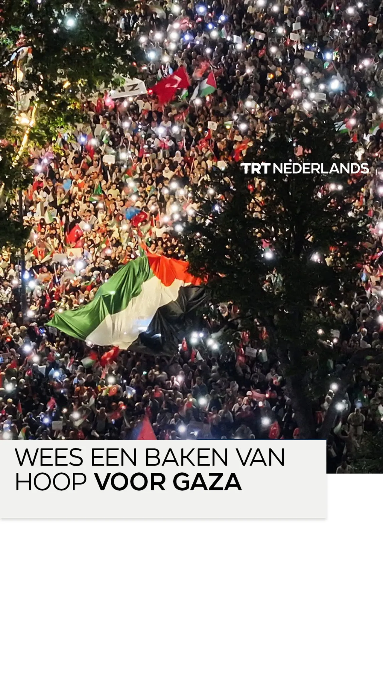 Tienduizenden pro-Palestijnse demonstranten komen bijeen in Istanbul uit solidariteit met Gaza