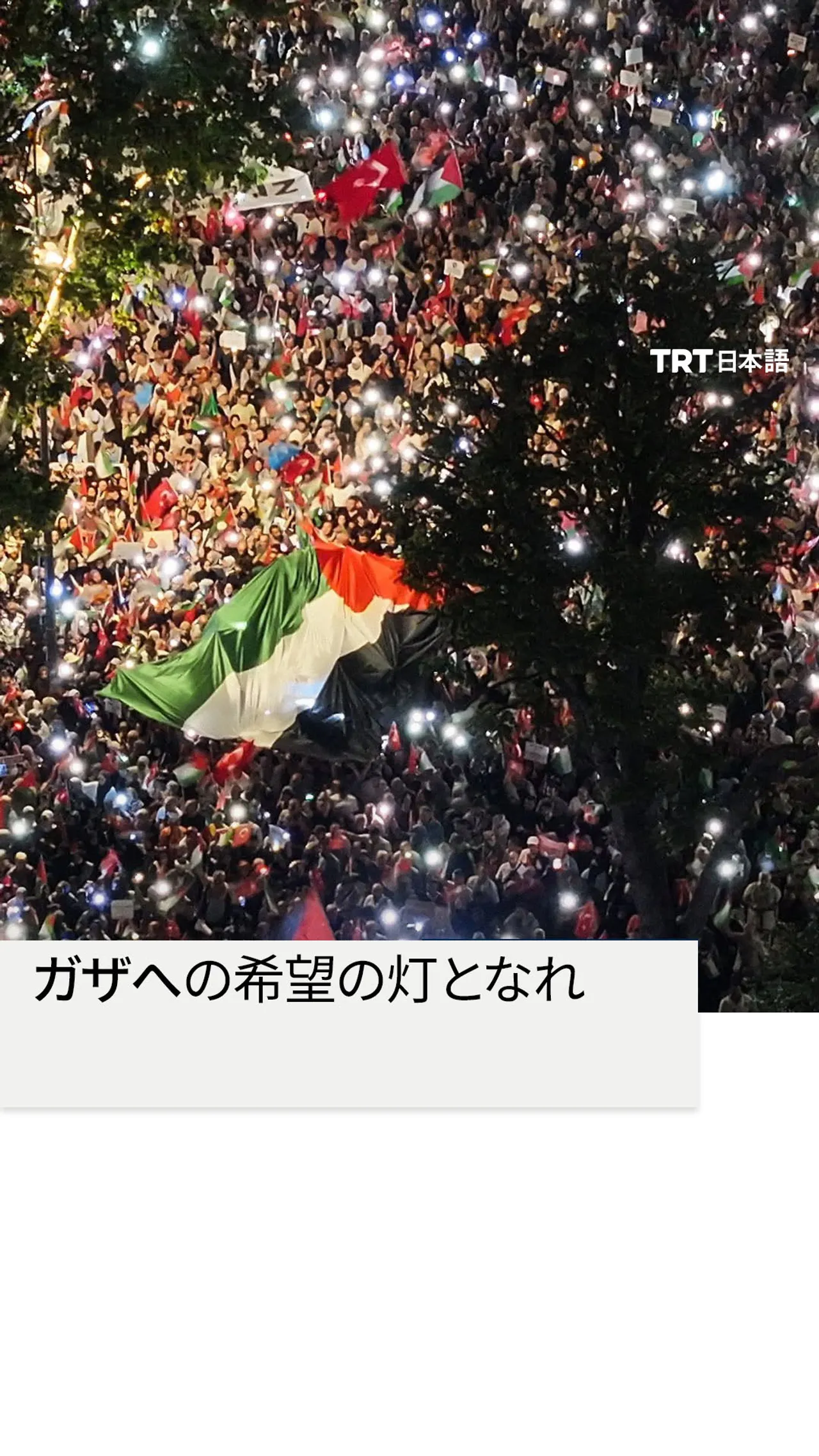 ガザへの希望の灯となれ