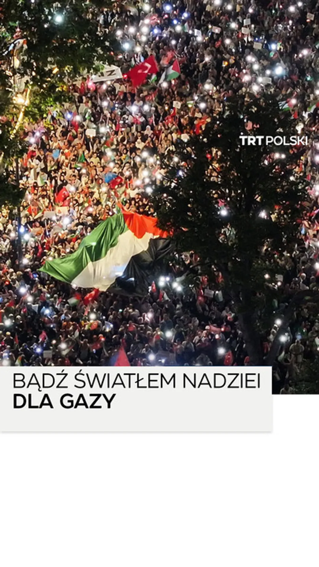 Dziesiątki tysięcy demonstrantów zgromadziło się w Stambule w geście solidarności z Gazą