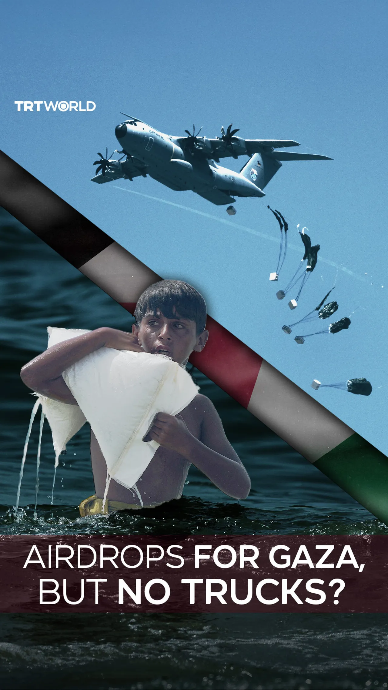 Starving Gaza: Aid trucks blocked, airdrops allowed