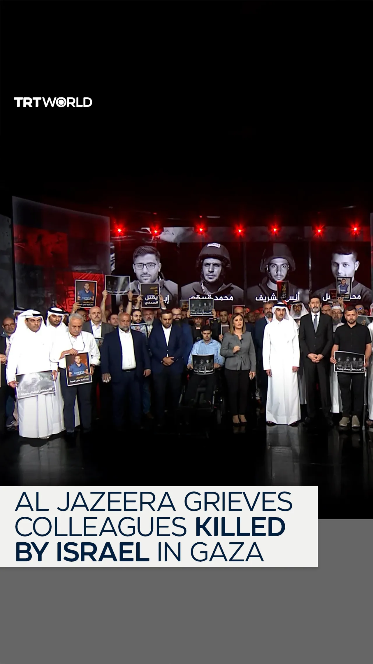 Al Jazeera pauses live broadcast to grieve colleagues killed by Israel in Gaza