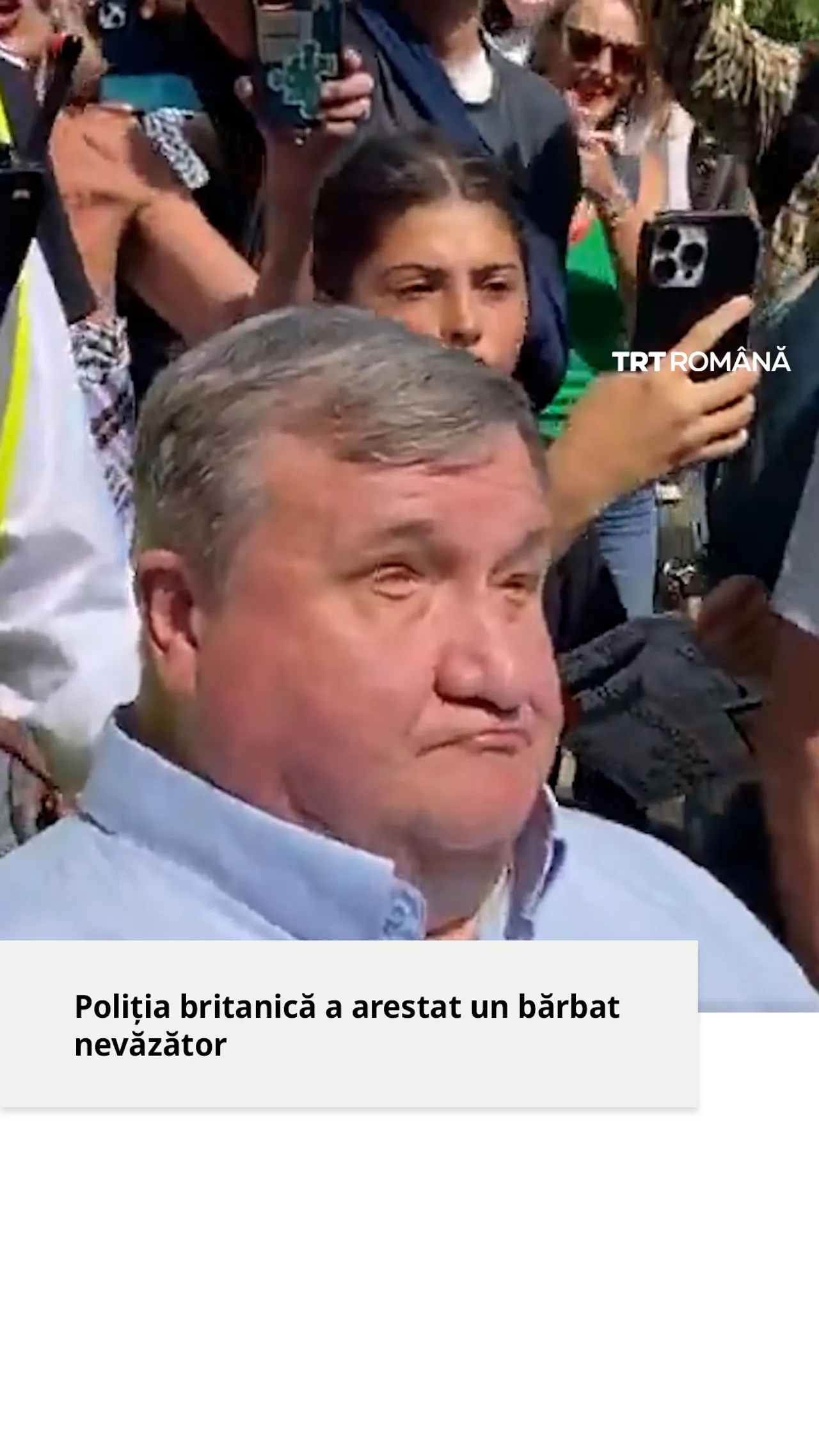 Poliția britanică a arestat un bărbat nevăzător în timpul protestelor pentru Palestina