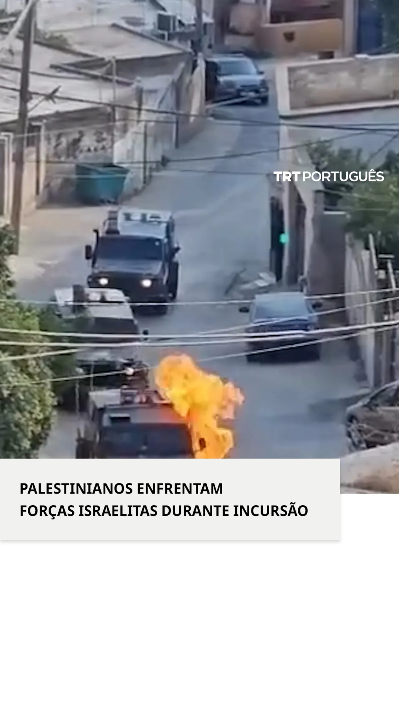 Palestinianos enfrentam forças israelitas durante incursão
