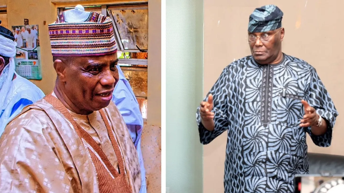 EFCC ta kama Aminu Tambuwal ne saboda ɗan jam'iyyar adawa ne - Atiku Abubakar