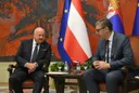 Vuçiq pas takimit me kancelarin Stocker: Austria një vend shumë i rëndësishëm për Serbinë