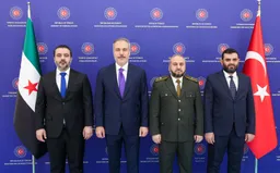 Fidan pret homologun sirian Al-Shaibani dhe zyrtarë tjerë nga Siria në Ankara