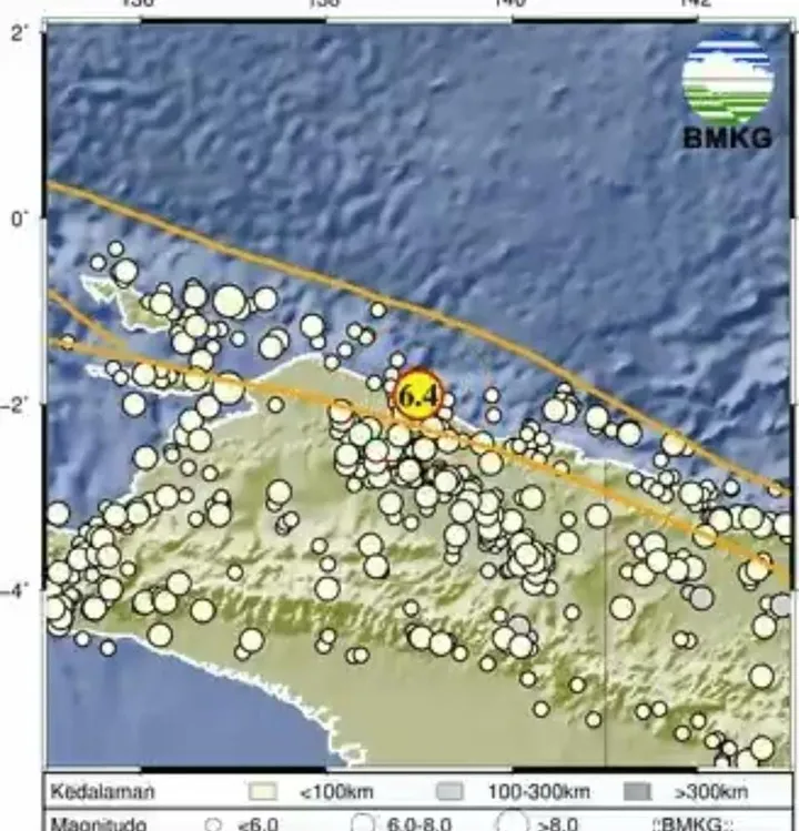 Gempa guncang Papua Barat kemarin, tidak ada kerusakan dan peringatan tsunami