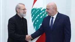 سفر علی لاریجانی به لبنان و دیدار با مقامات این کشور