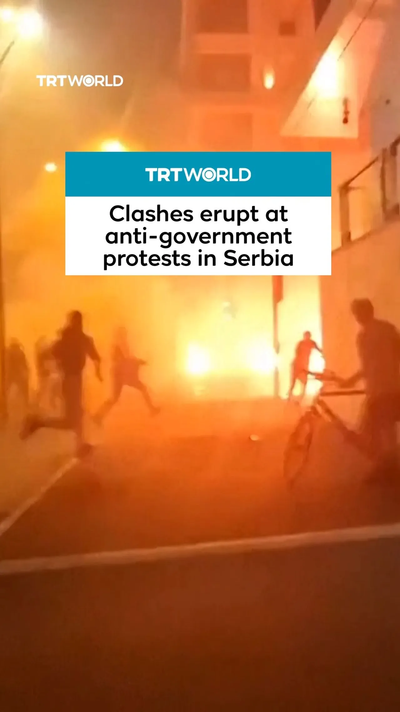 Clashes escalate at anti-government protests in Serbia