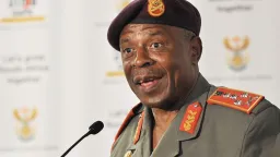 South Africa's top general under fire for remarks in Iran
