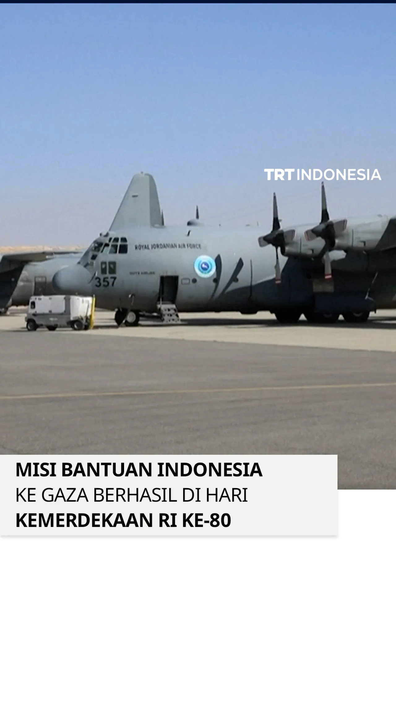 Indonesia Kirim Bantuan Kemanusiaan untuk Gaza, Momentum HUT RI ke-80