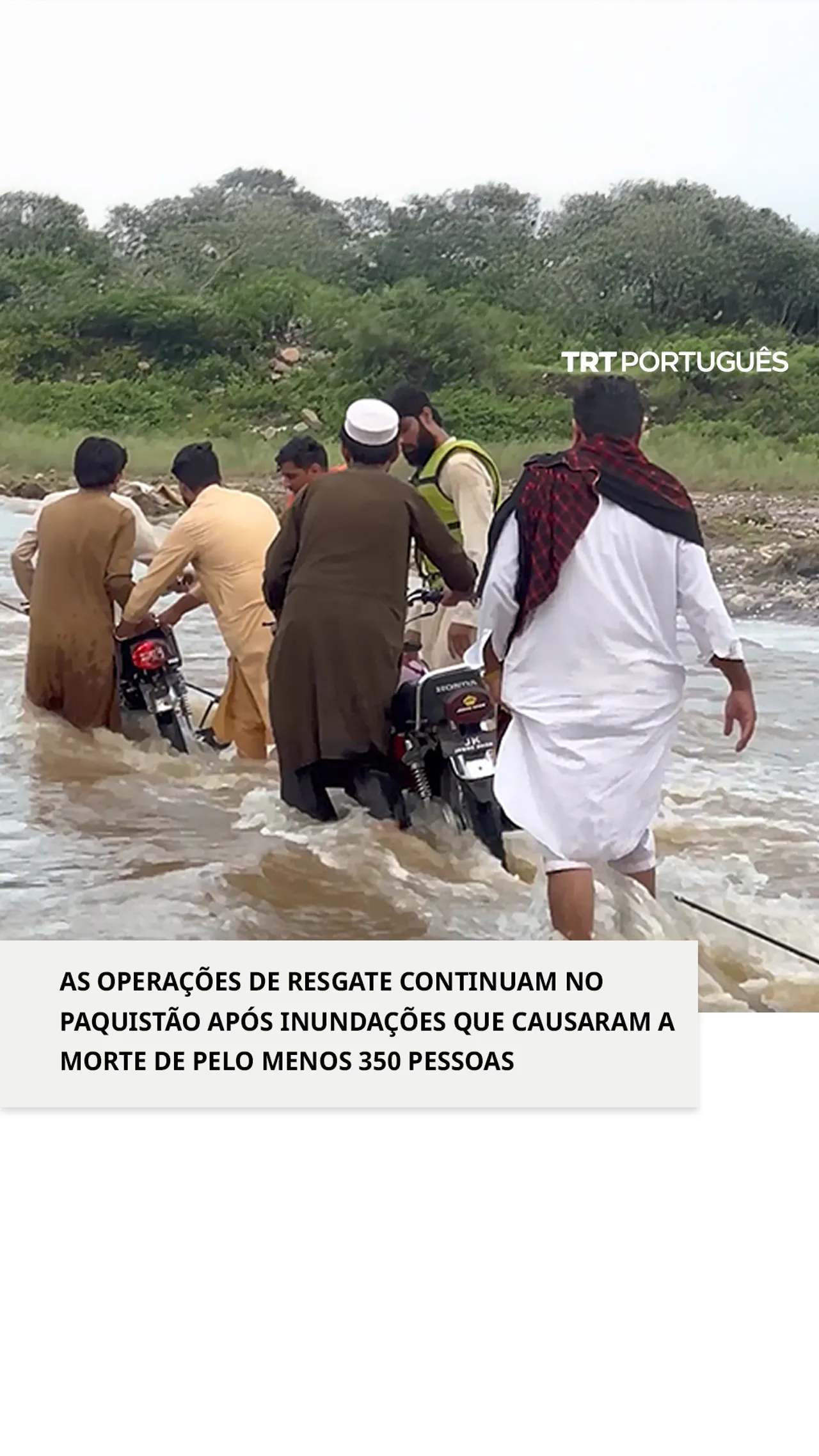 Operações de resgate continuam no Paquistão atingido por inundações