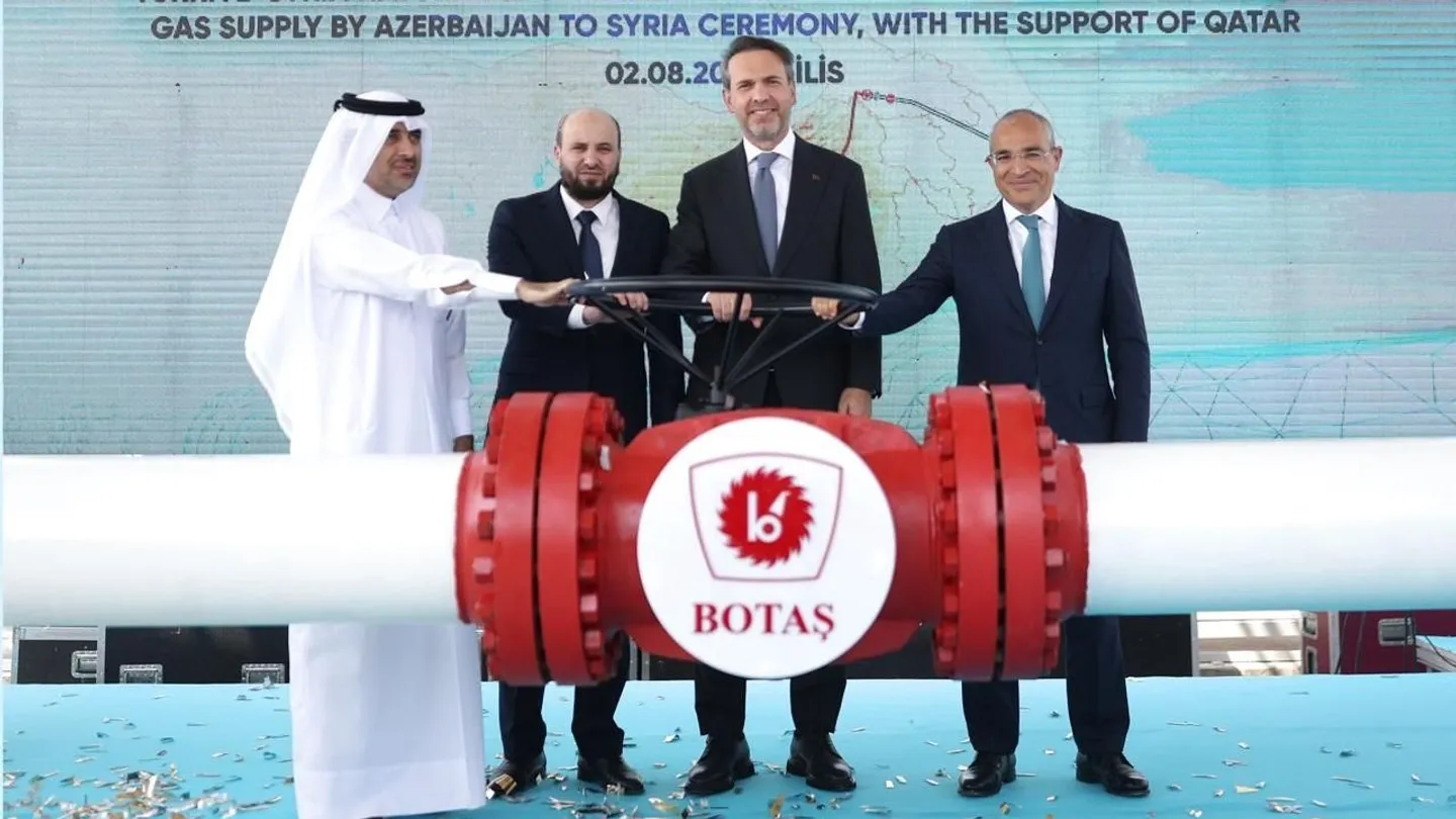 بدء تدفق الغاز الطبيعي الأذربيجاني إلى سوريا عبر تركيا